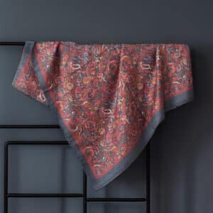 Anadolu Kırmızısı Etnik Desen Şal