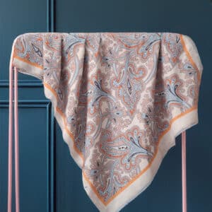 Bej Harmoni Etnik Desen Şal