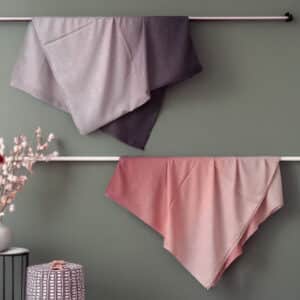 Pembe Duman Jakarlı İkili Şal Seti