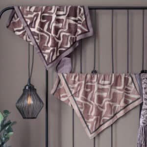 Leylak İzleri Etnik Desen İkili Şal Seti