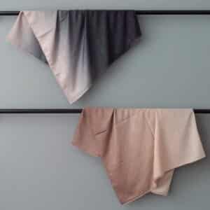 Kahve ve Kül Jakarlı İkili Şal Seti